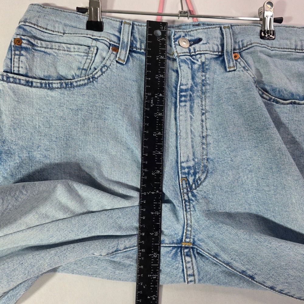Levis 541 Athletic Taper Jeans Mens 36x28 (TAG 36x30) Light Wash Blue BIG E - Picture 4 of 15